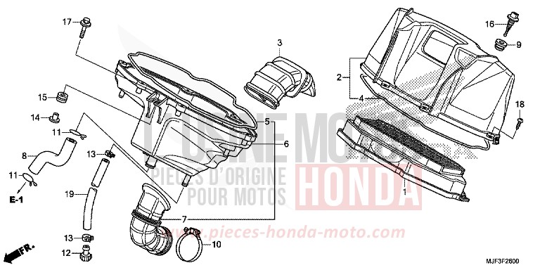 AIR CLEANER for CTX700 ABS PEARL FADELESS WHITE (NH341) from 2014